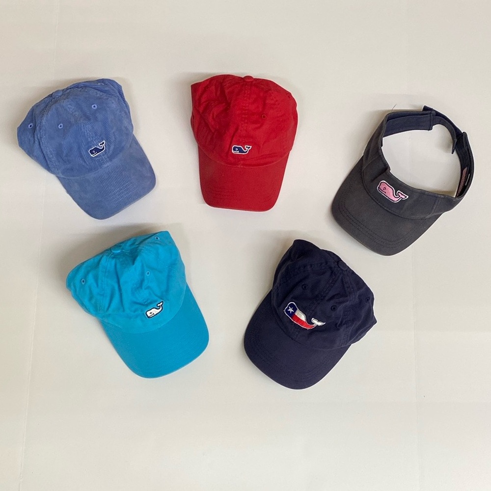 Vineyard Vines Whale Logo Caps - Set of 5